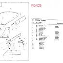 Eketalp (jobb-bal) PON-25-höz
